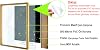 Difference Introduction Premium Solid Pine Frame - 3mm MDF Backrest - 500 Micron Unbreakable Transparent PVC Front Protection - Stylish and Durable Wall Wood Frame (Black, 50cm x 70cm)