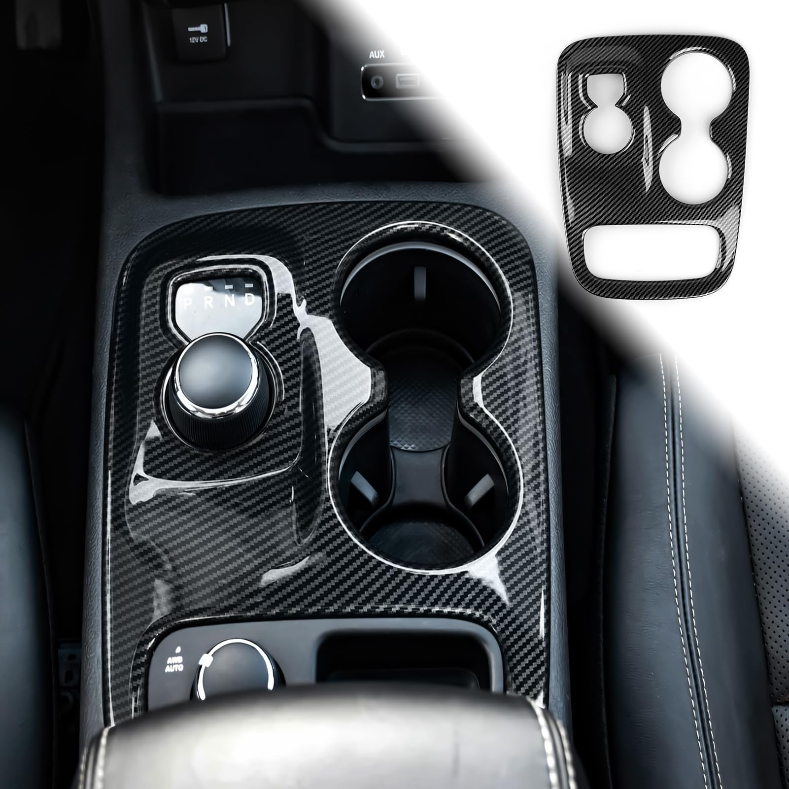 Youtaiche Car ABS Gear Shift Panel Cover Trim for Dodge