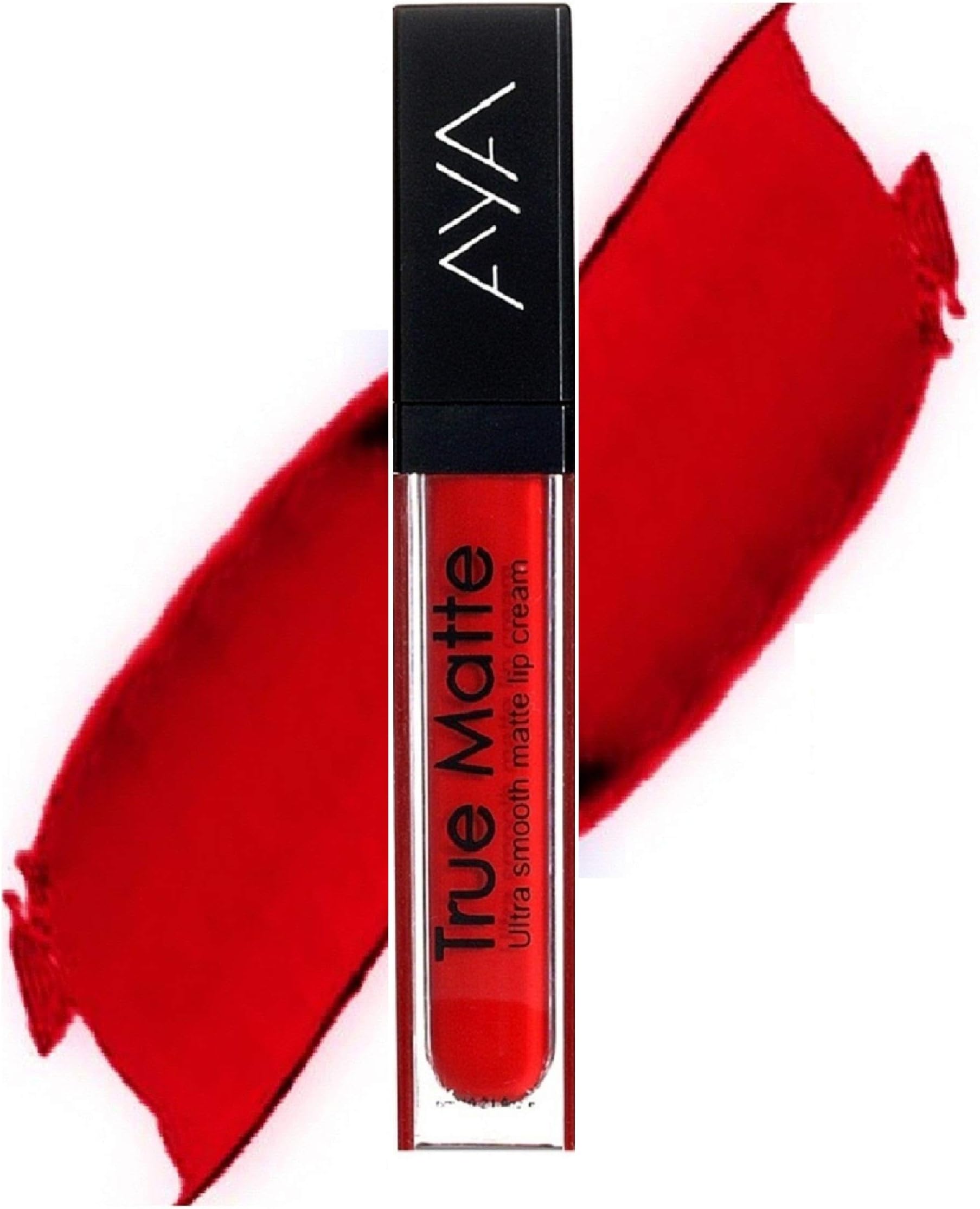 AYA True Matte Liquid Lipgloss Lipstick, Red, 2 Pieces