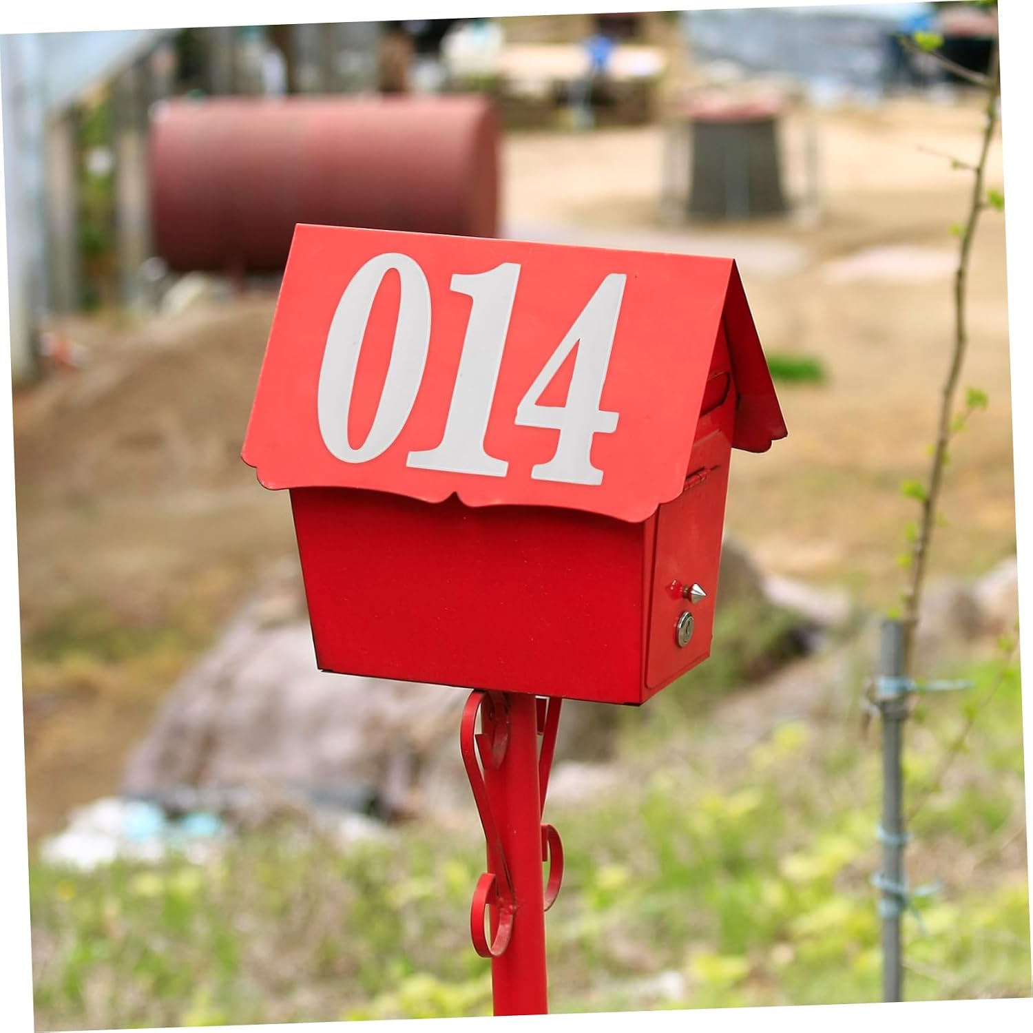 8 Sets Self Adhesive Mailbox Numbers Stickers Address Labels for Outdoor Use High Adhesion Easy Installation for Homes Businesses of Numbers