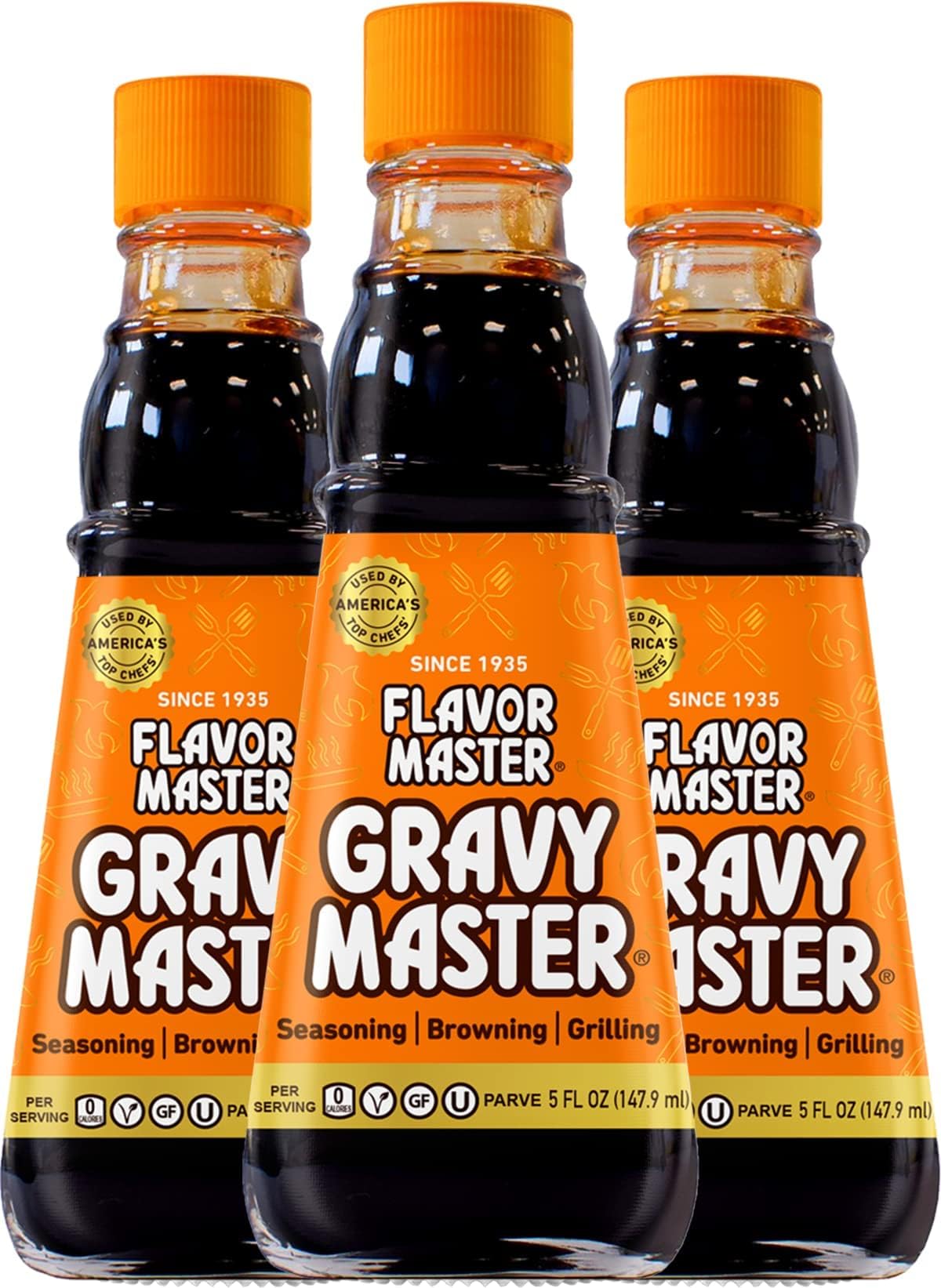 Gravy Master, 2 Fl Oz (Pack of 3) Brown Gravies