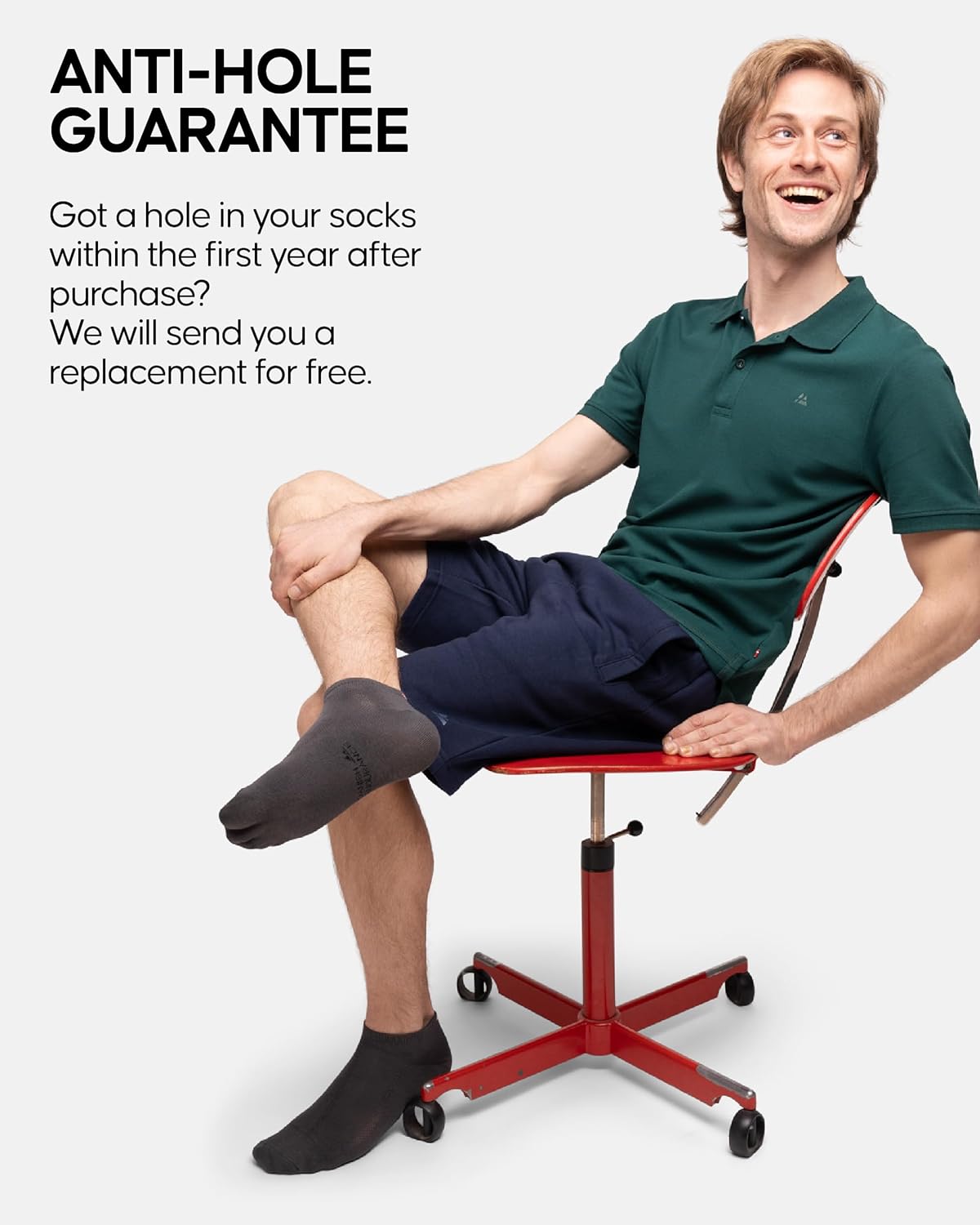 DANISH ENDURANCE Low-Cut Bamboo Viscose Ankle Socks for Men & Women, 6-Pack - Image 4