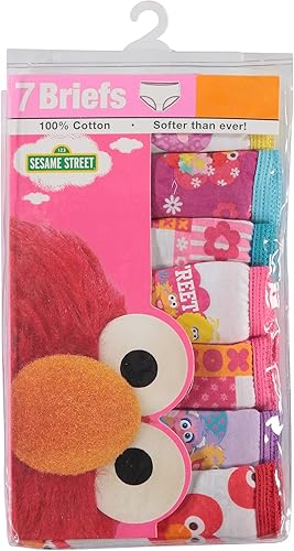 Miniatura 4 de Sesame Street Girls' 100% Combed Cotton Panties Multipacks with Favorites Elmo, Cookie Monster & Big Bird in 18m, 23t, 4t