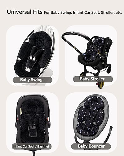 Miniatura 3 de Generic Inserto para asiento de automóvil infantil compatible con columpio Mamaroo y Graco Swing y asiento de automóvil para bebés, soporte para