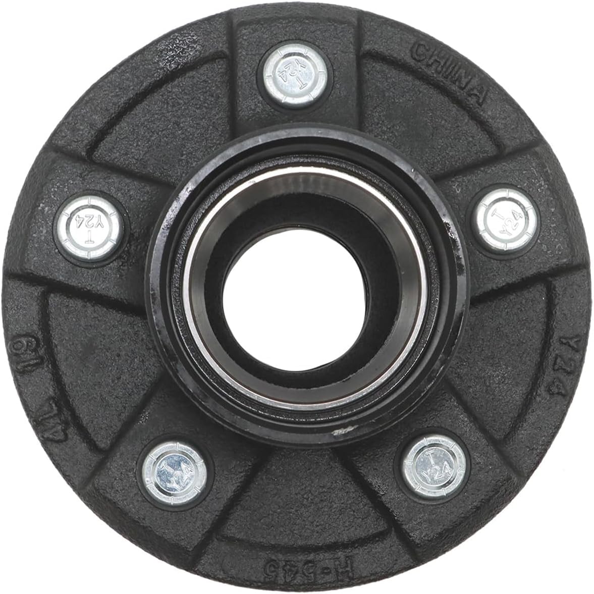 Trailer Hub Axle Kit 5 Bolts on 4.5 Inch Circle Compatible with 3500 lbs Axles with 1-1/16 Inch to 1-3/8 Inch Tapered Spindles Bearings