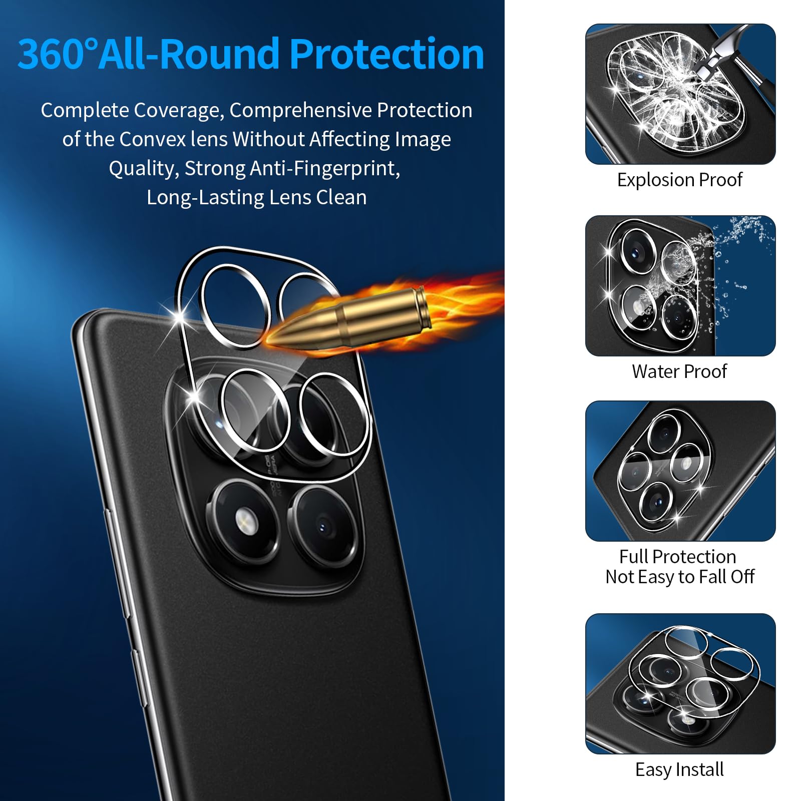 Bodyguard Vetro Temperato Per Xiaomi Redmi Note 14 4G - Durezza 9H, 2 Pezzi + Protezione Fotocamera, Antigraffio, 2.5D, Sensitive Touch