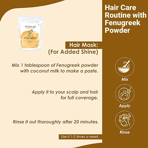 Miniatura 5 de Mi nature Polvo de alholva orgánico certificado USDA TRIGONELLA FOENUM  1 kg 3527 oz  Paquete a granel  100 natural orgánico cultivado  Bolsa con