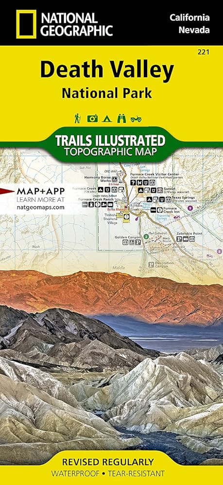 Death Valley National Park Map (National Geographic Trails