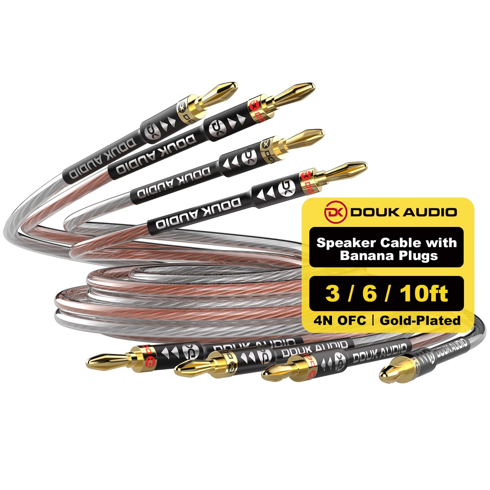 Cavo per altoparlante da 3 m (per coppia di altoparlanti (stereo), 300 cm