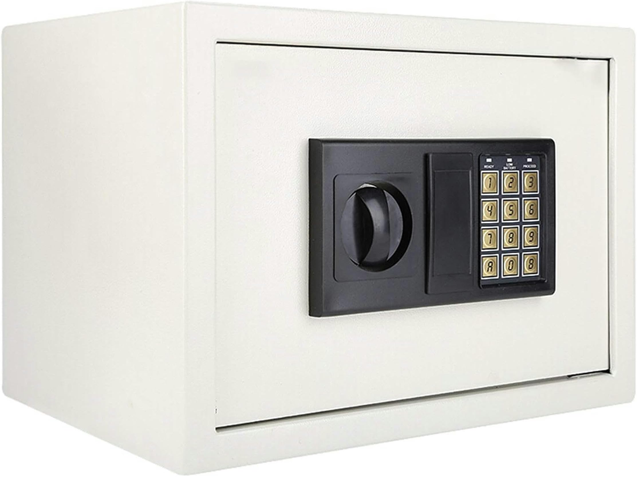 Safe Box Electronic Digital Security Safe Steel Construction Hidden with Lock Safes for Business Gun Passport Jewelry and Cash (Color : White)