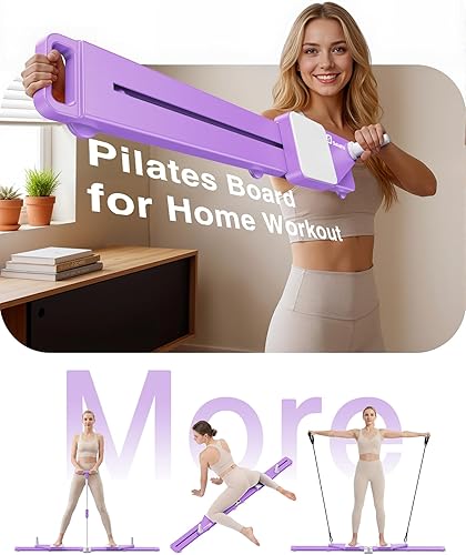 Miniatura 2 de 6-in-1 Pliates Board - 2026 Upgrade Multifunctional Anti-Slip Silent Pilates Board Portable Pilates Reformer Machine for Full Body Workout