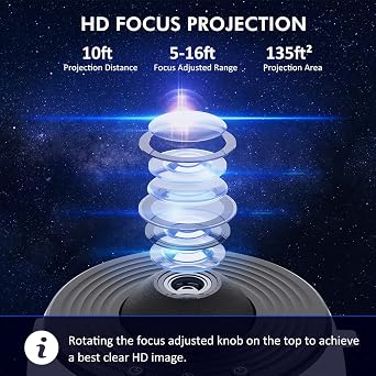 Galaxy Projector for Bedroom,Planetarium Star Projector,Ultra Clear Galaxy Night Light with 4K Replaceable 13 Galaxy Discs 360 Degree Rotation Real Sky Light for Kids Room Birthday Valentines Gift
