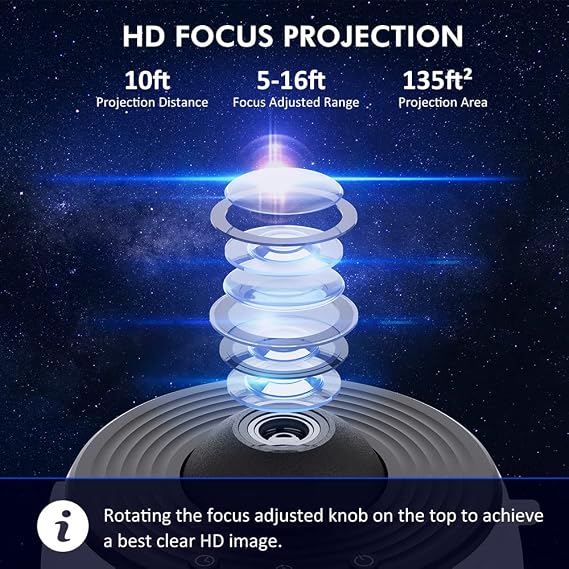 Galaxy Projector for Bedroom,Planetarium Star Projector,Ultra Clear Galaxy Night Light with 4K Replaceable 13 Galaxy Discs 360 Degree Rotation Real Sky Light for Kids Room Birthday Valentines Gift
