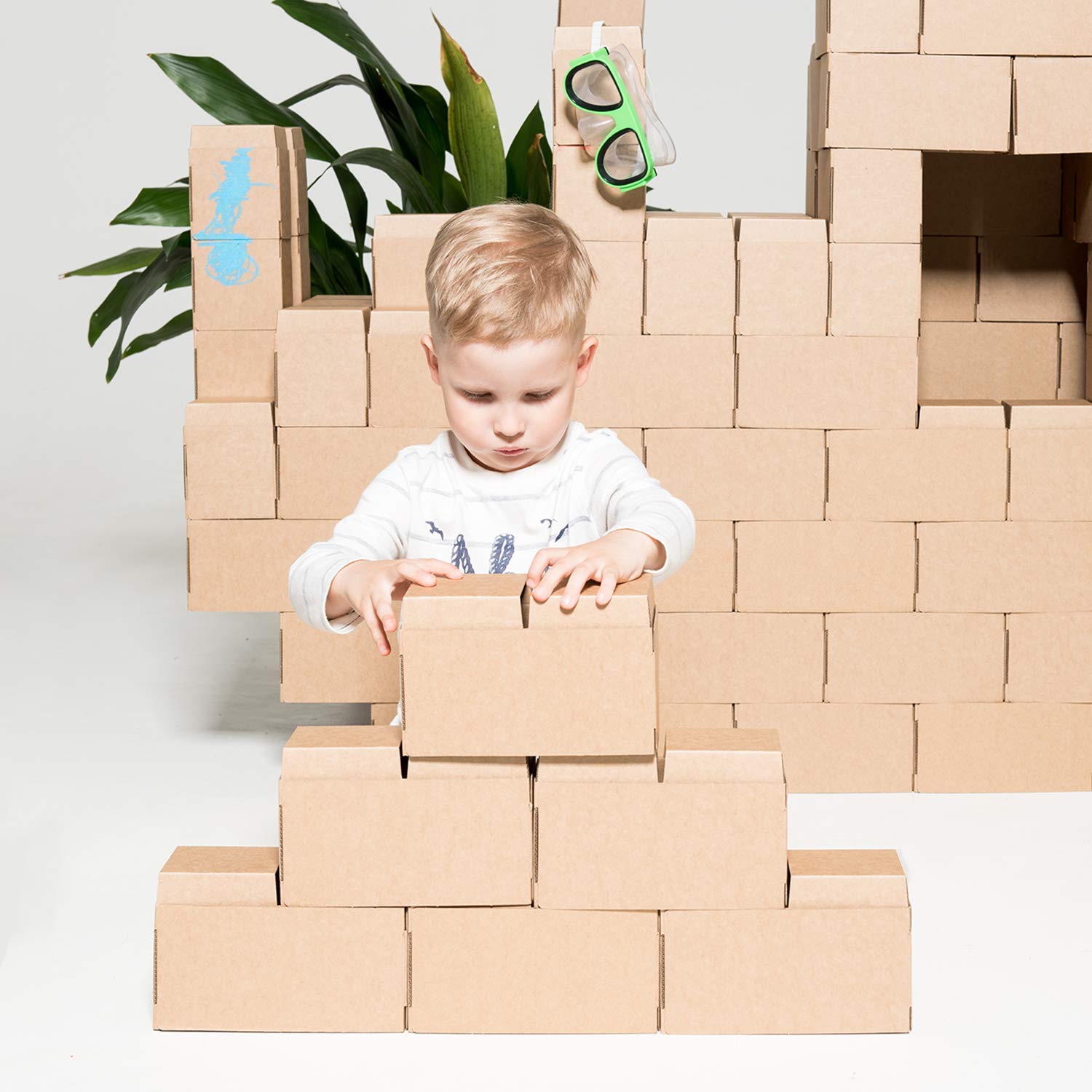Buy GIGI Bloks XXL Cardboard Building Blocks Mega Fort Building Kit