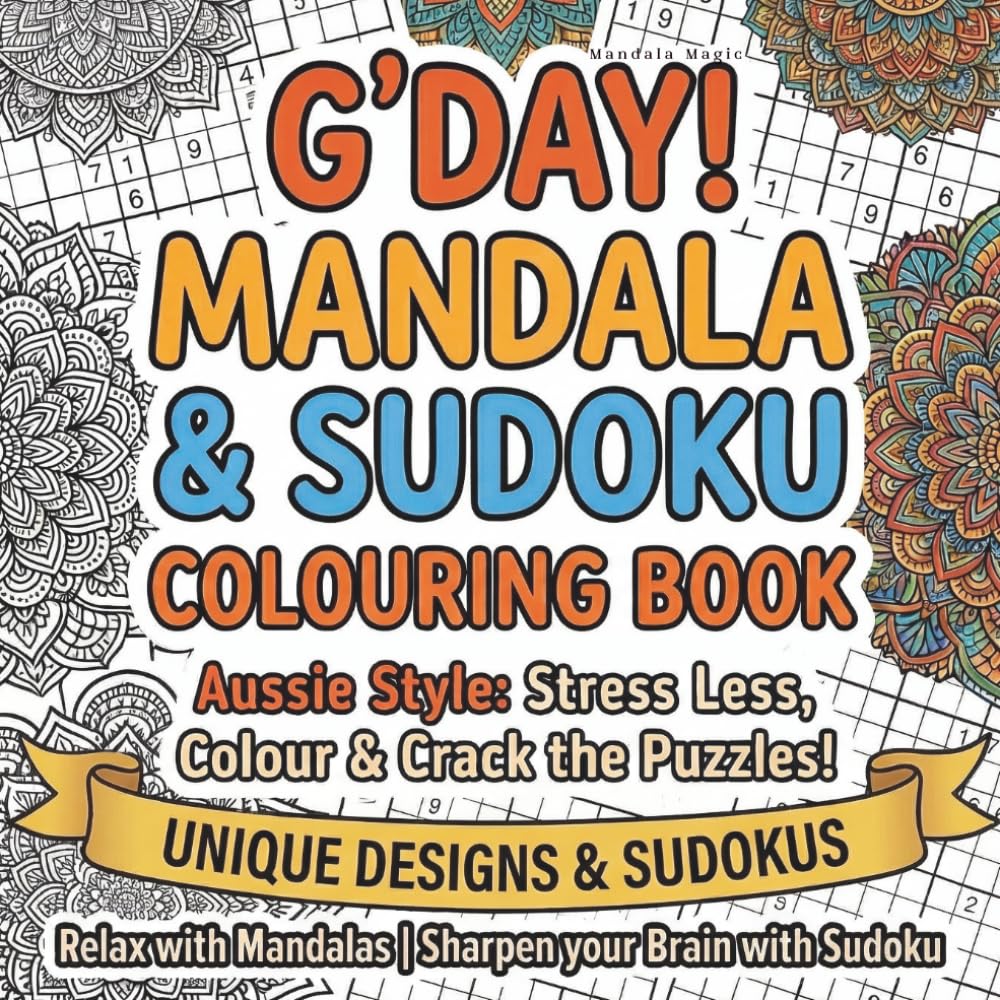 Sudoku & Mandalas: A Relaxing Blend of Sudoku, Mandalas, and Uplifting Quotes to Calm the Farm