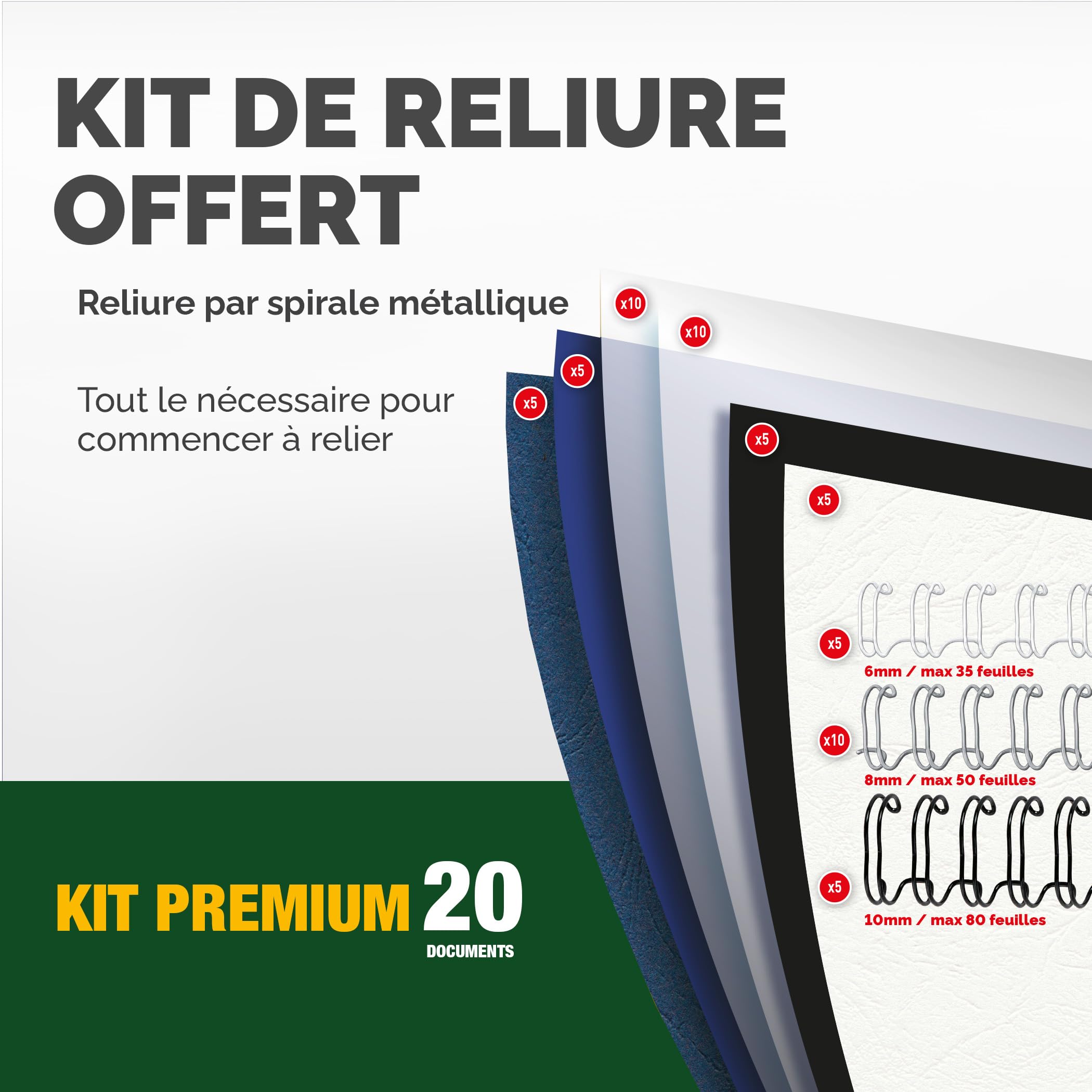 Fellowes Quasar+ Machine à relier 130 feuilles perforation manuelle anneaux métalliques Argent