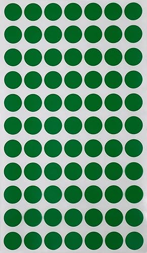 Miniatura 7 de Royal Green Etiquetas adhesivas blancas para codificación de puntos, adhesivos extraíbles (aproximadamente 58 pulgadas 1932)  Calcomanías grandes