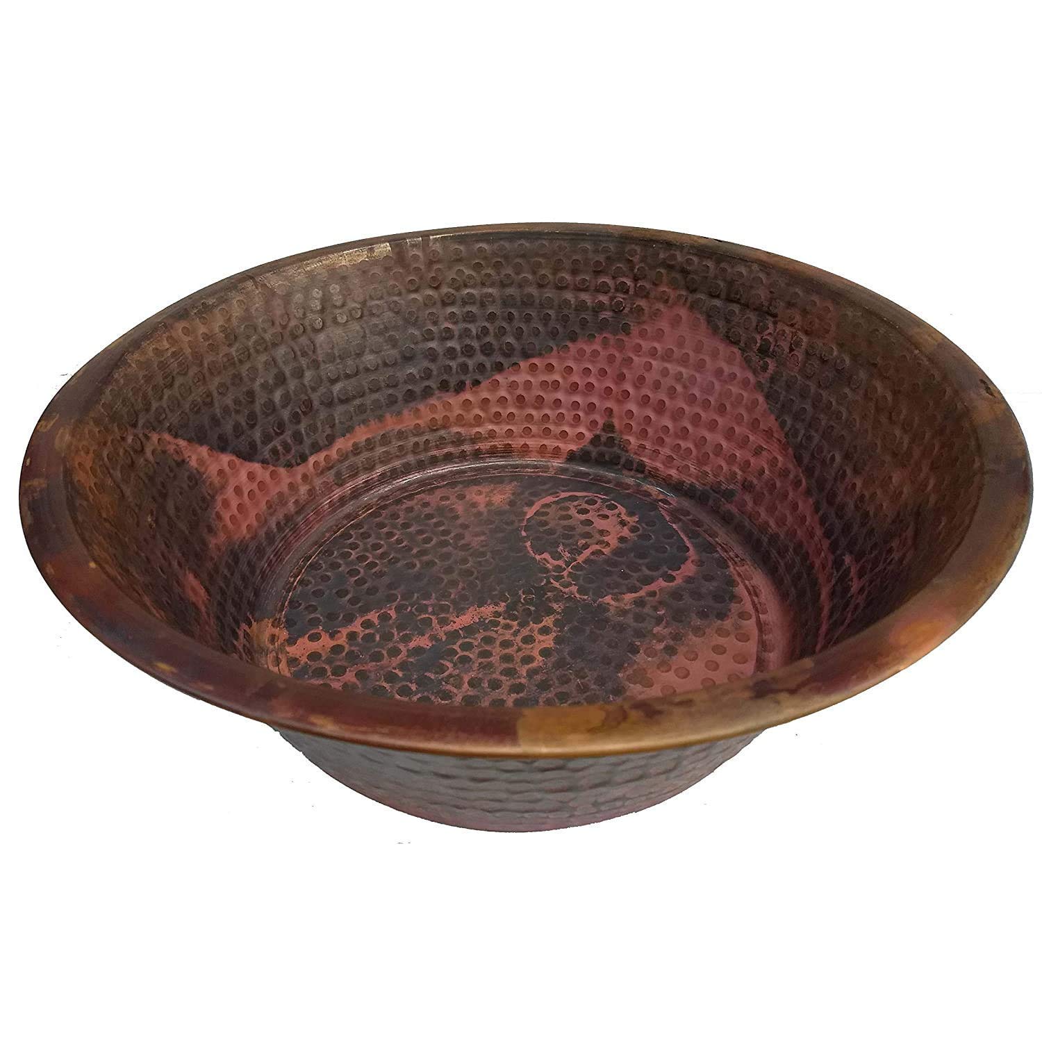 Portable Rustic Foot Wash Copper Pedicure Bowl