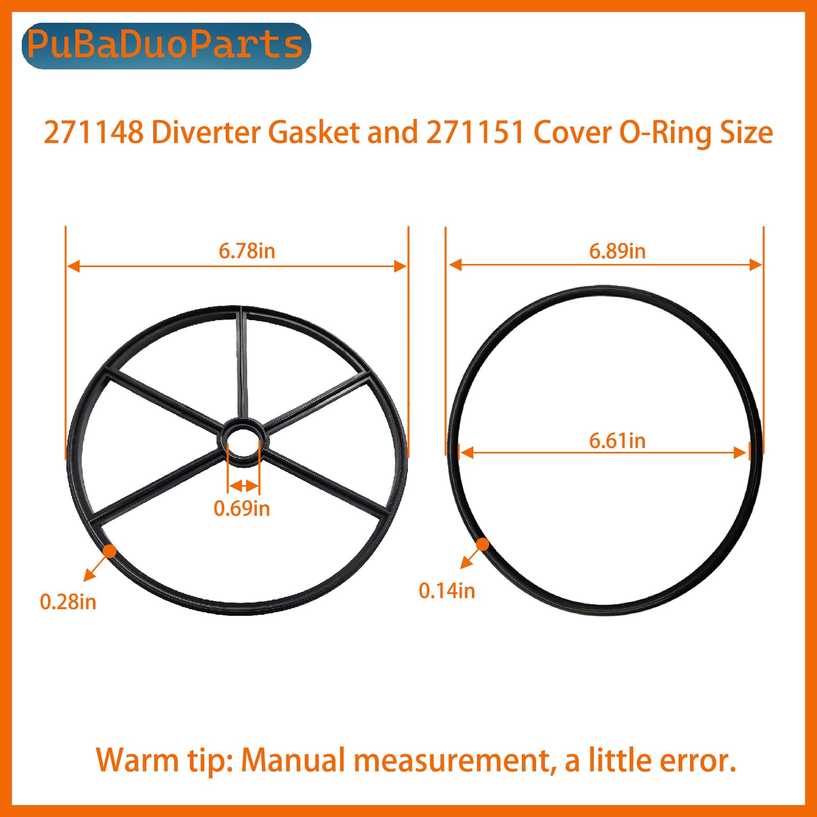 Amazon.com: 271148 2-Inch Diverter Spider Gasket & 271151 O-Ring