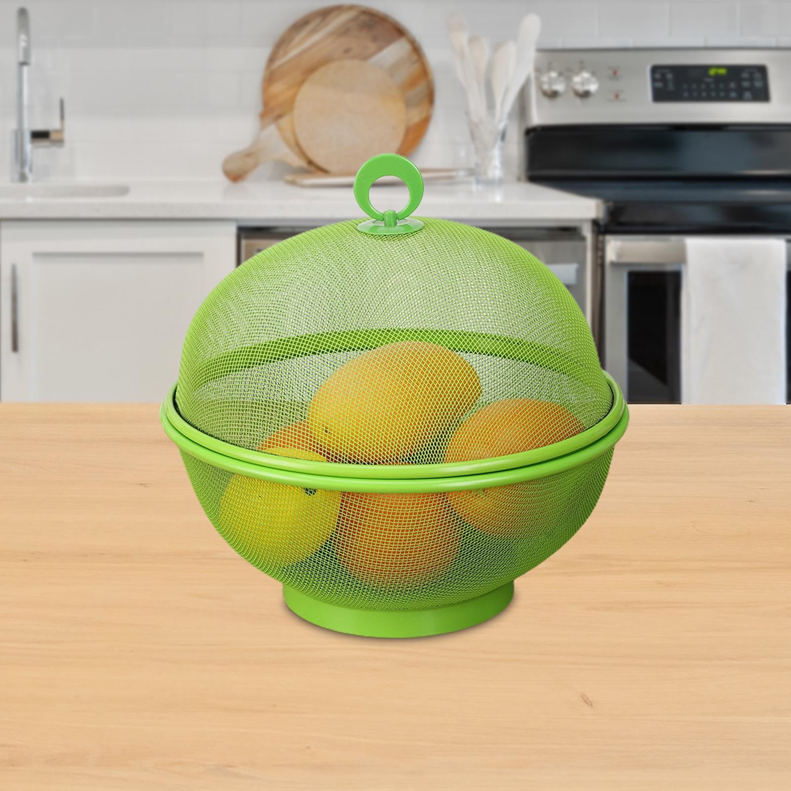 Corbeille à Fruits En Acrylique Imitation Rotin Avec Couvercle – Rangement élégant Pour Cuisine, Salle De Bain Ou Salon | Design Moderne