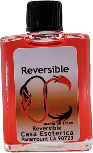 Magick Space Aceite de unción espiritual - Aceite reversible (Aceite reversible) - Cambio de fortuna - magia invertida - 0.5 onzas líquidas (paquete