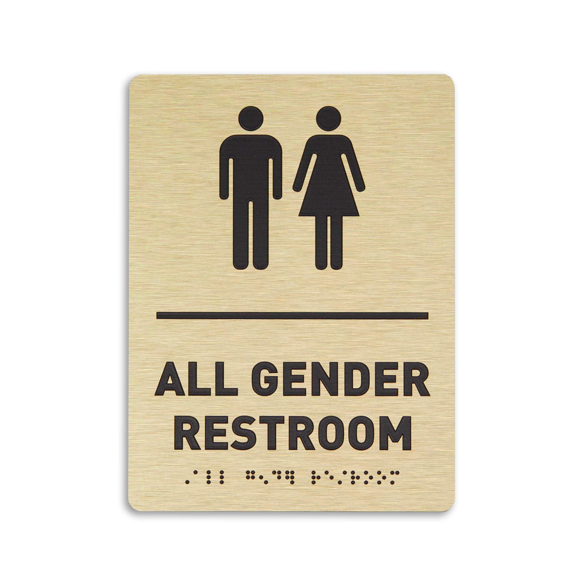 Buy All Gender Restroom Identification Sign ADA Compliant Bathroom