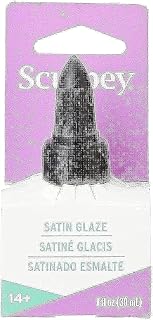 Sculpey® Satin Glaze, Non Toxic, 1 fl oz. bottle with precise flow twist cap. Will add a satin finish to your baked polymer oven-bake clay creations!