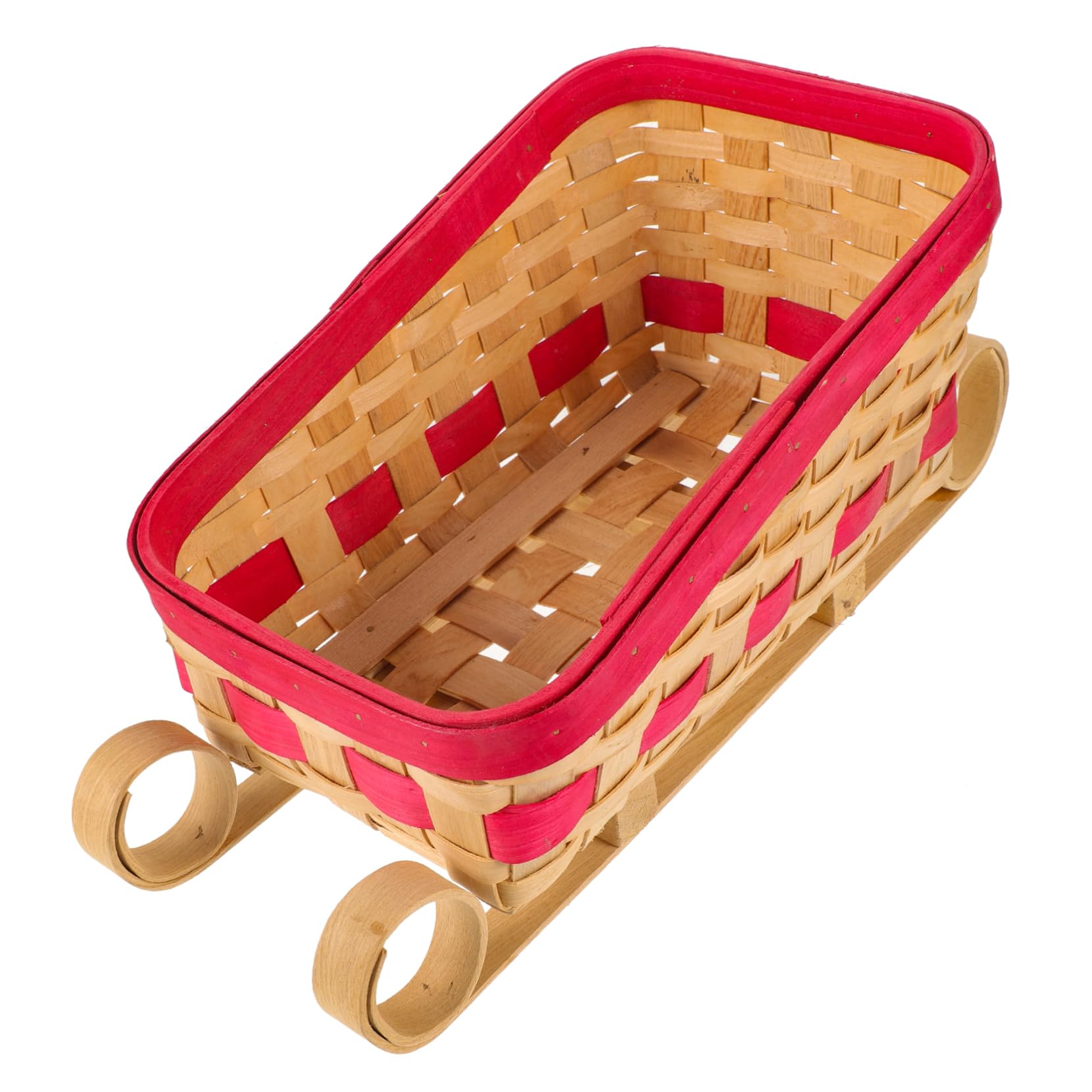 Amosfun 2St exquisiter Schlittenschmuck weihnachtlicher aufblasbarer schneemann Schlittenverzierung weihnachtsbasteln weihnachts basteln Weihnachtsschlittendekoration rot