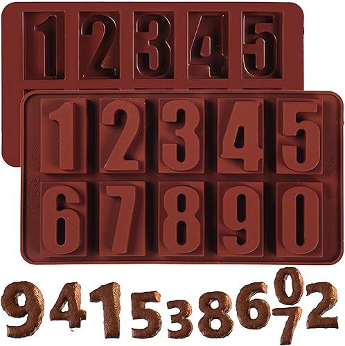 2 paquetes de 09 moldes digitales de silicona para chocolate, botón digital para decoración de pasteles suaves, antiadherentes, fáciles de limpiar,