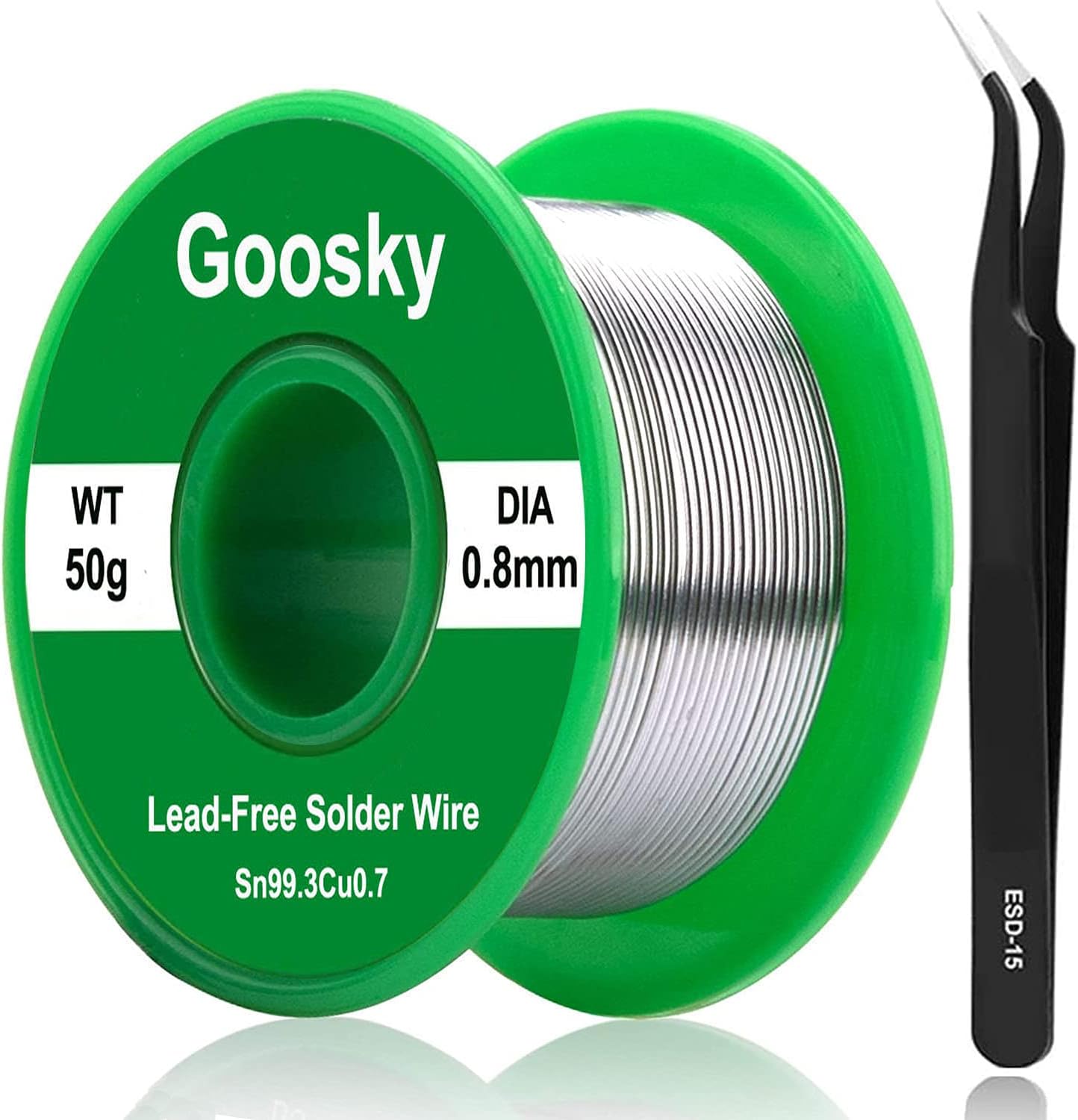 Solder Wire Lead Free 0.8mm with Rosin Core Flux Sn99.3 Cu0.7 for