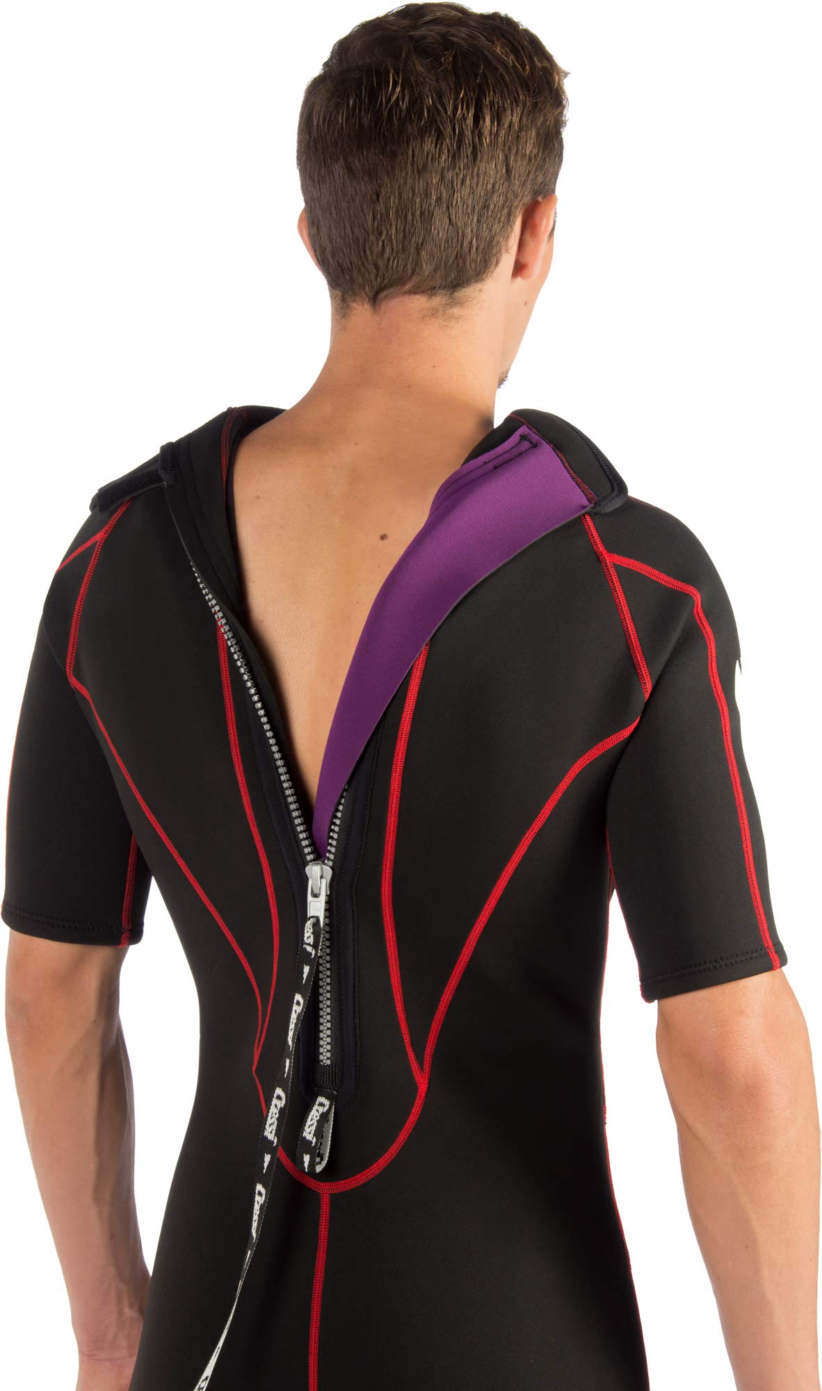 Cressi Tortuga Man Wetsuit 2.5mm - Muta Shorty in Neoprene High Stretch con Cerniera Posteriore per Uomo