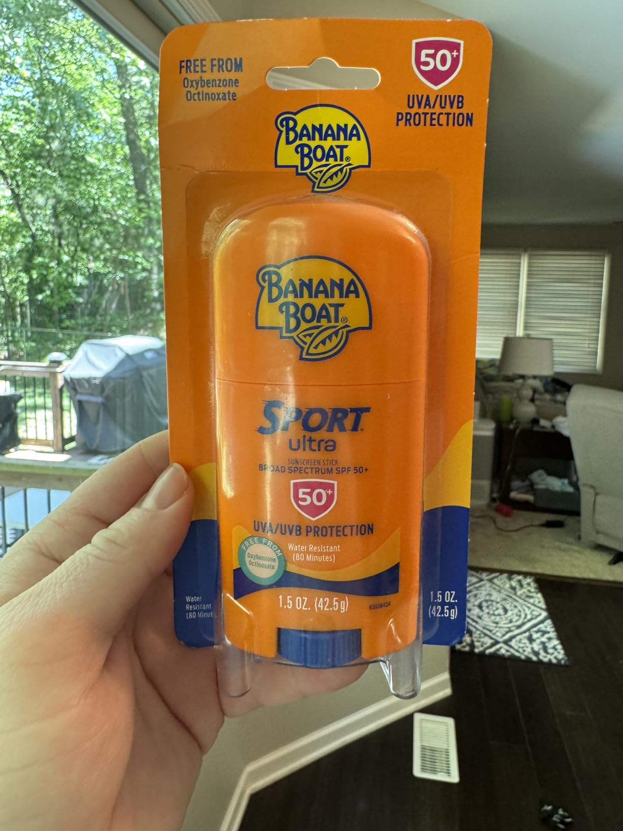 Banana Boat Sport Ultra Sunscreen Stick SPF 50, 1.5oz | Travel Size Sunscreen, Mini SPF Stick Sunblock, Oxybenzone Free, 1.5oz