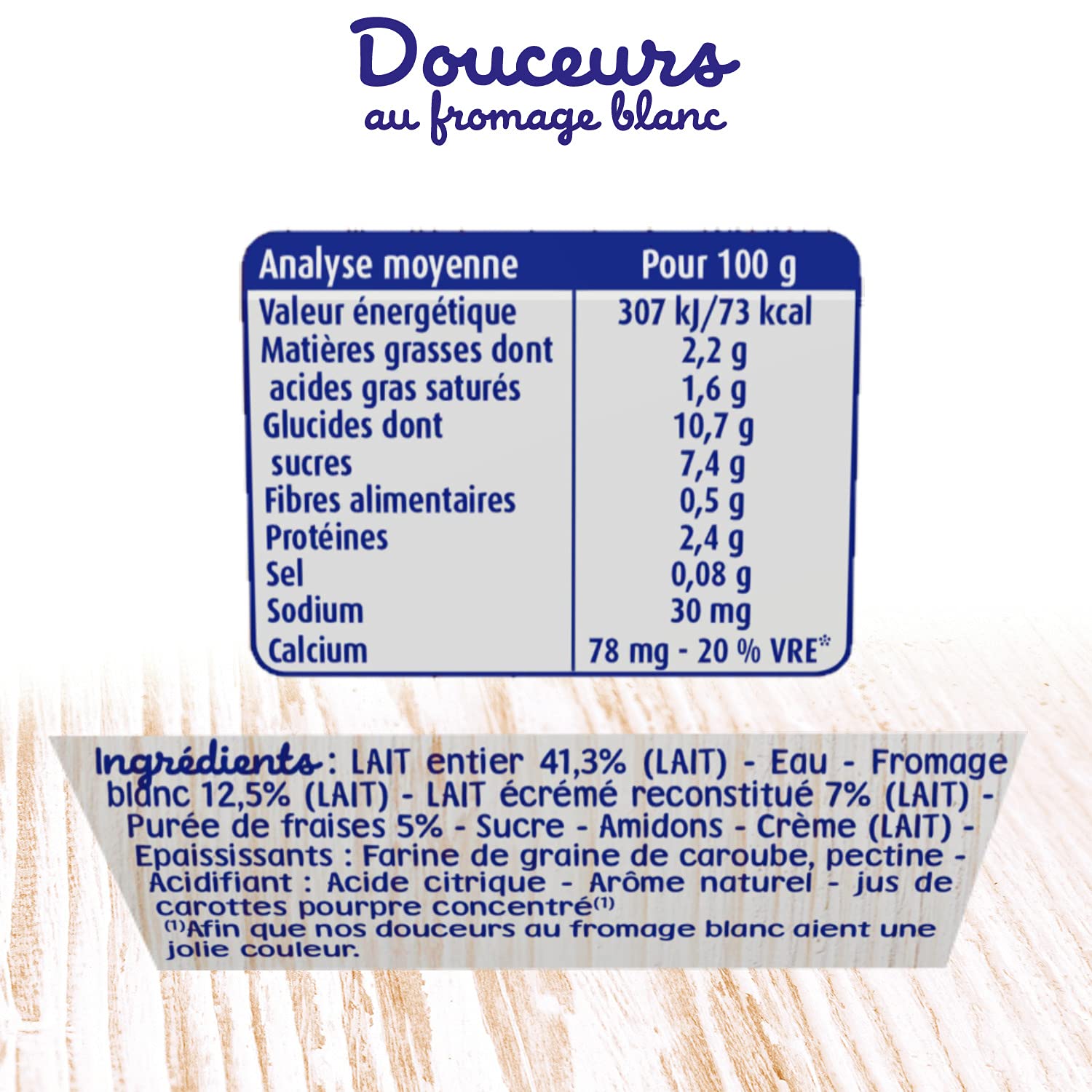 Blédina, Dessert au fromage blanc pour bébé, Dès 8 Mois, Fraises 4x100 g (Lot de 6)