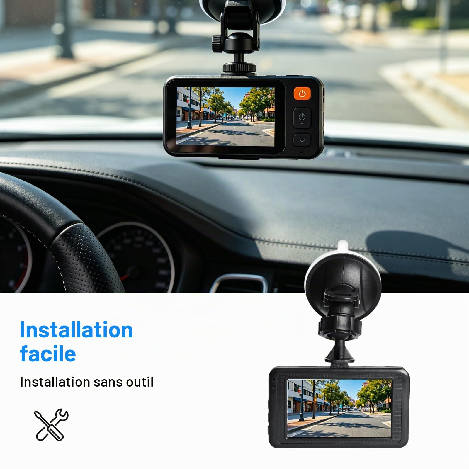 Caméra de tableau de bord pour partie avant, 12 V pour voiture, enregistreur GPS pour BYD Song PLUS DM-I Seal Act 3 Atto 3 pour Tang pour Han pour Qin HCHQ-3776940 EL-3776900 EQEB-3776900 Caméra de