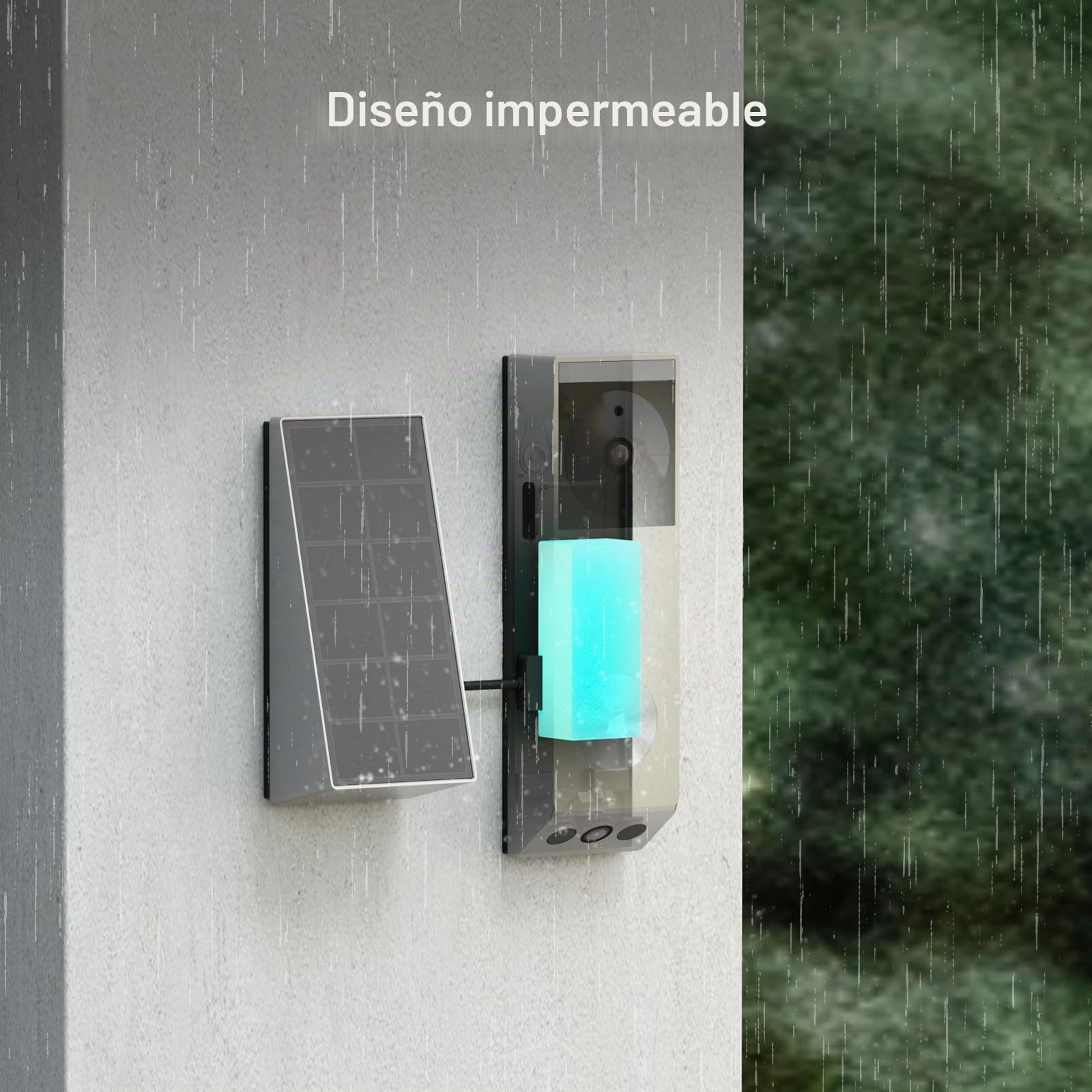 EZVIZ Timbre de Puerta con Panel Solar EP3X
