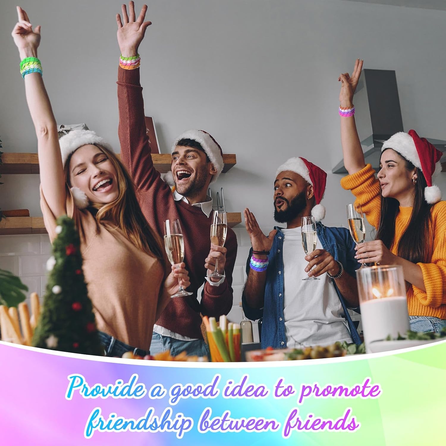 Kenning 240 Pcs Neon Friendship Bracelets Bulk 12 Assorted Colors Adjust Paracord Bracelets Neon Woven Rope for Goody Bag Stuffer Gift Birthday Party Favor