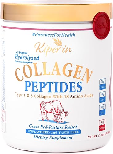 Péptidos de colágeno 100% puro y natural, colágeno hidrolizado x2 para mujeres, clínicamente probado, mejora la piel, el cabello, las uñas, las