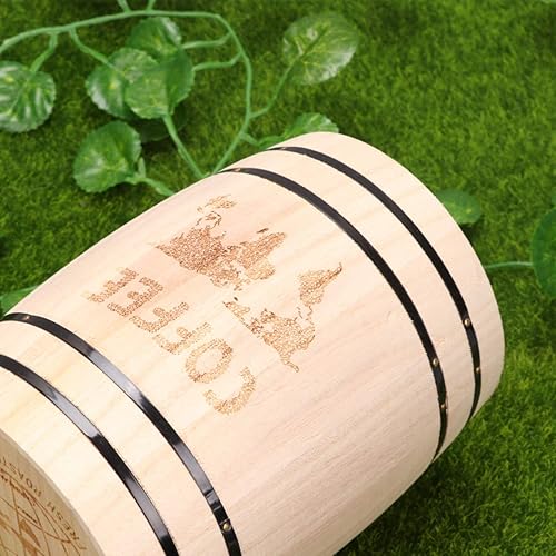 Miniatura 4 de SEWACC 3 unidades de barriles en miniatura para brochas de maquillaje, contenedores con tapas, soporte para bolígrafo, soporte para lápices, taza,