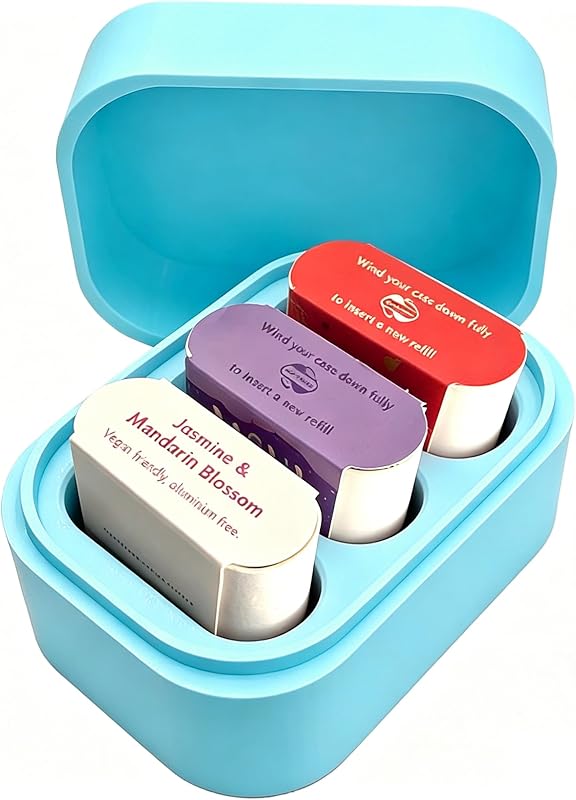Estojo LeoTube para refil de desodorante Wild, Azul-celeste