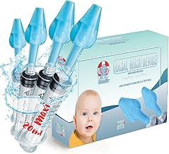 4 Olives for Nasal Washes 4 Maxi Syringes 20ml for Nasal Washes Children and Adults Medical Device CE (4 Syringes 4 Olive)