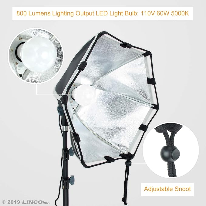 Luz LED redonda para estudio con softbox 15 pulgadas miniatura 5