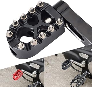 Goldfire MX Chopper Bobber Style Shift Lever Foot Peg, Anti-Skid Gear Knurled Motorcycle Shifter Peg For HD Touring Softail Sportster Dyna Street Chopper Bobber (Black)