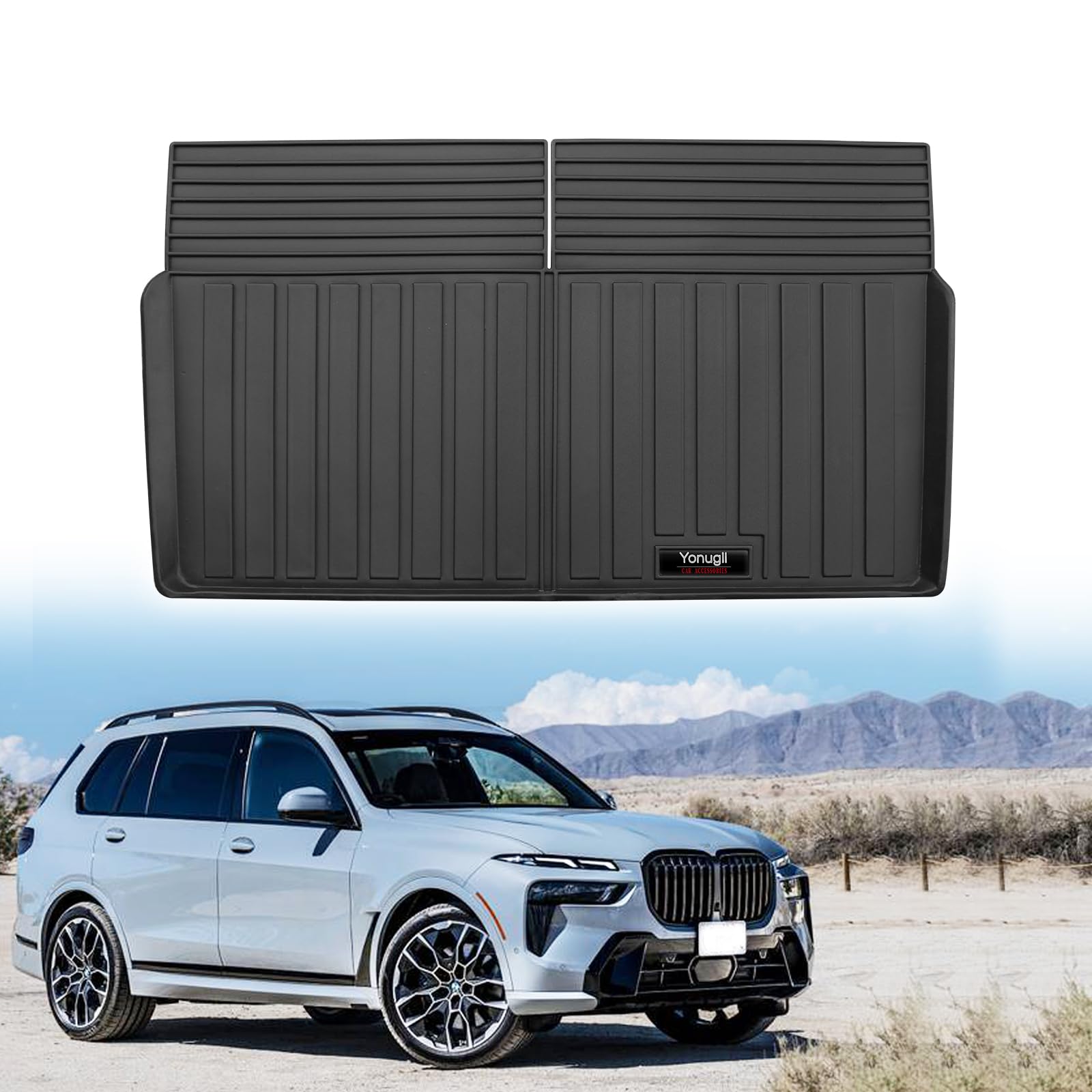 Custom Trunk Liner for 2019-2024 2025 BMW X7 G07 Cargo Mats Accessories TPE Rubber All Weather (Cargo Liner)