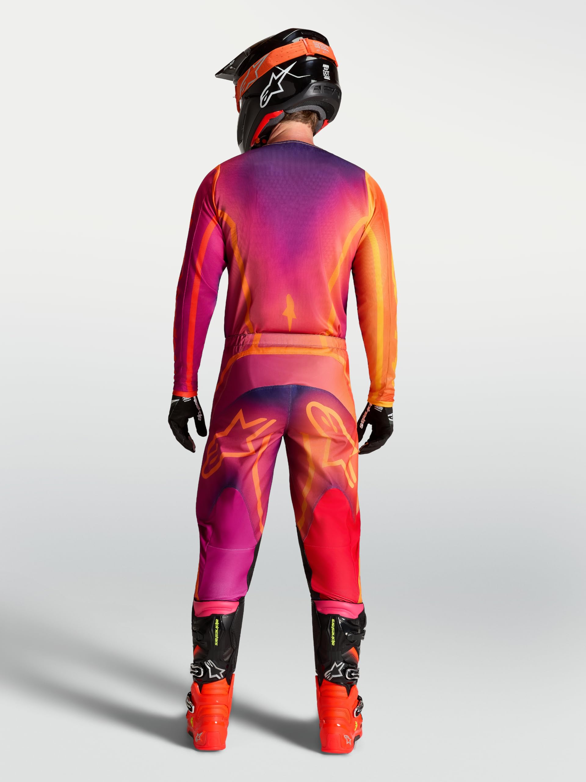 Alpinestars Fluid Kepler Spodnie motocrossowe, fioletowy/pomarańczowy, 30