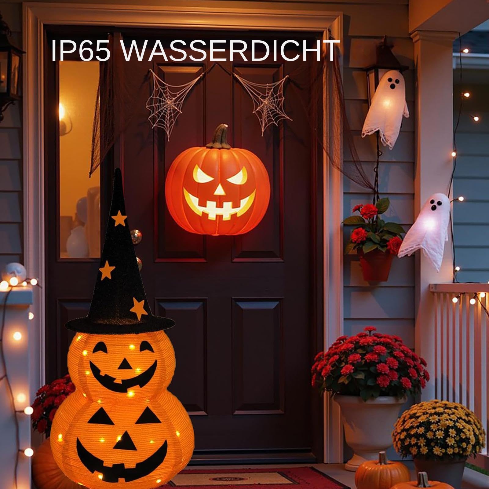 Leuchtkürbisse Outdoor Halloween-Dekoration mit 8 Modi