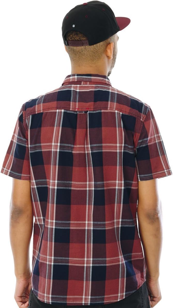 ELEMENT Deschutes Short Sleeve Shirt in Marsala (Small)