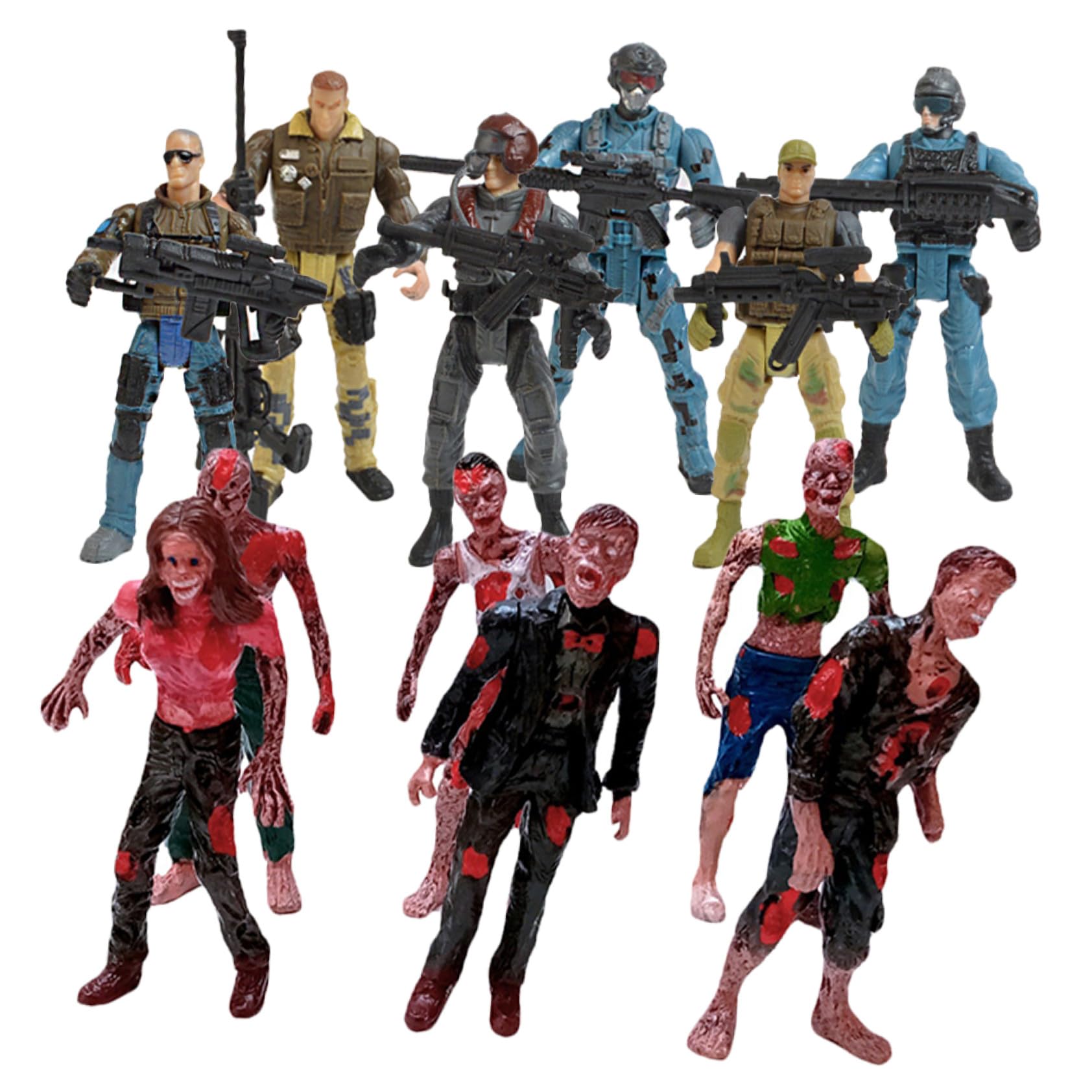 Hemobllo Set di Soldatini Giocattolo Militari Articolati 10cm in Plastica