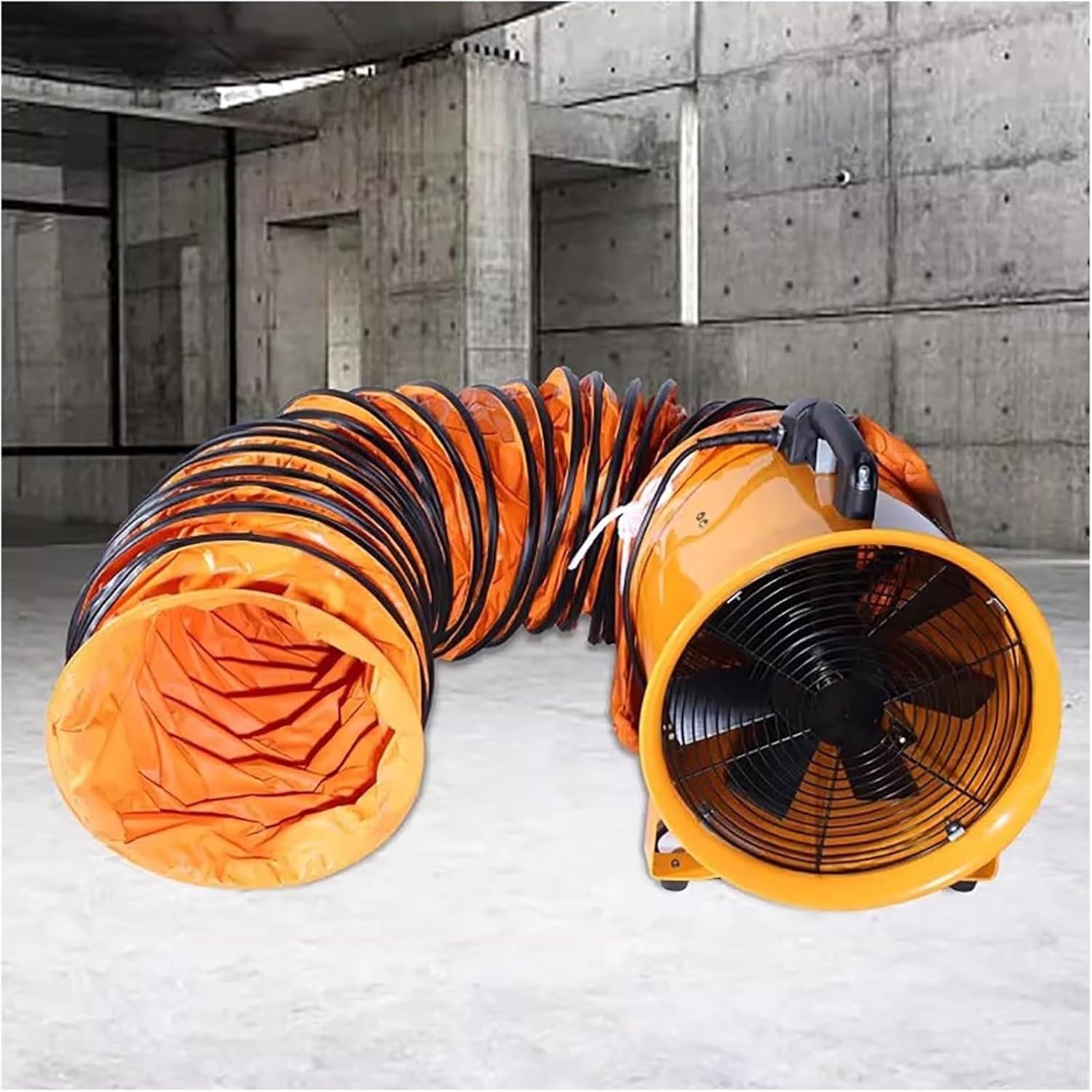 Large Capacity Exhaust Fan Ducting Hose, PVC, 6 10 16 33ft Flexible Duct Hose with Adjustable Rope D Hook, Folding exhaust duct, for Ventilation, Drying, Cooling Applications(6.6ft,Diameter - 400 mm)