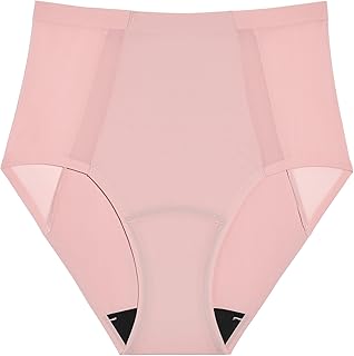 KNIX Malla ligera a prueba de fugas que no se ve de tiro alto - Ropa interior de época para mujer - Agua de rosas