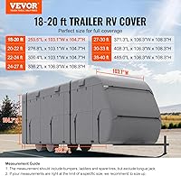 Vista 2 de VEVOR Funda para Remolque de Viaje, Funda para RV de 18-20 pies, Funda de Tela No Tejida de 4 Capas para Caravana, Impermeable, Resistente al Viento